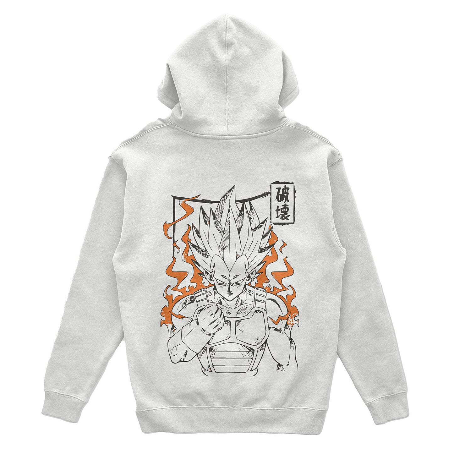 Vegeta x White Hoodie