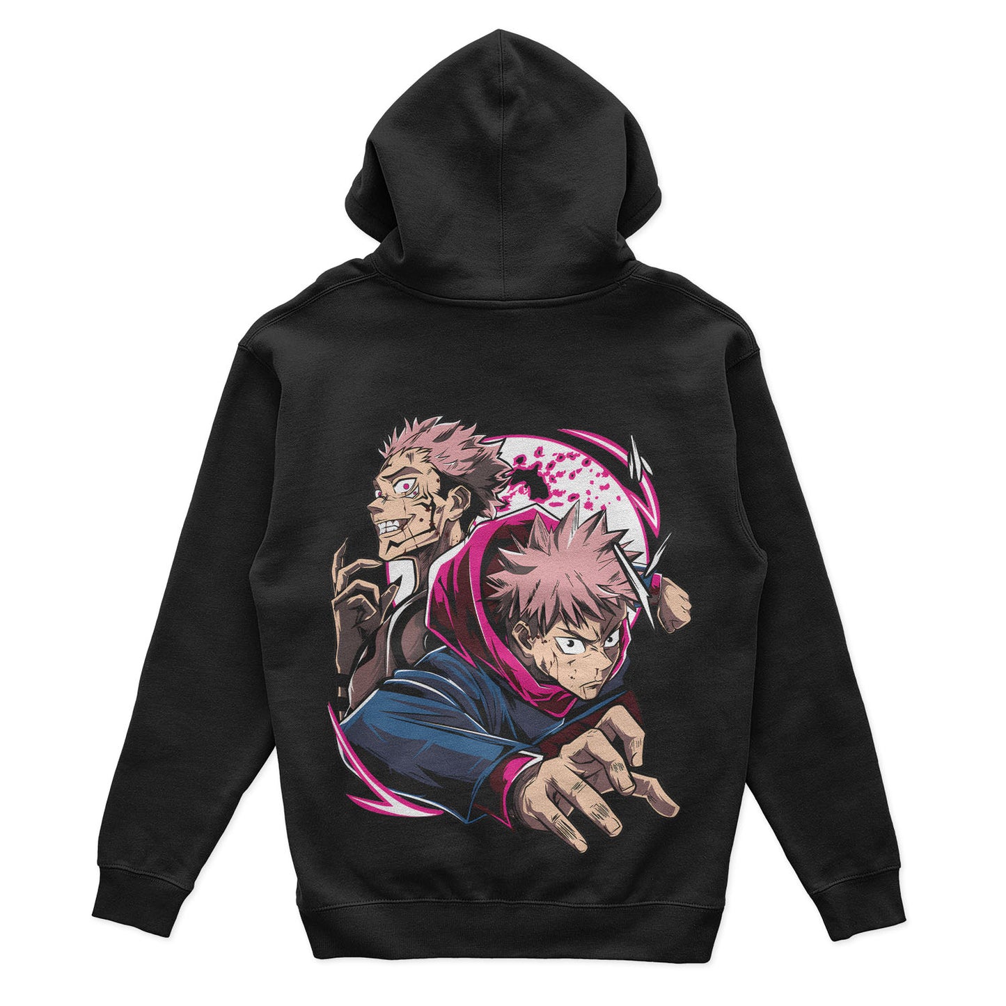 Yuji x Sukuna x Pink Hoodie