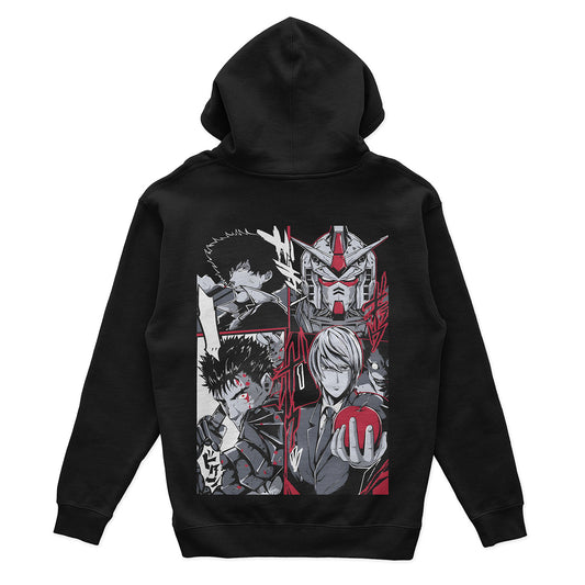 Berserk x Gundam x CowboyBebop x DeathNote Hoodie