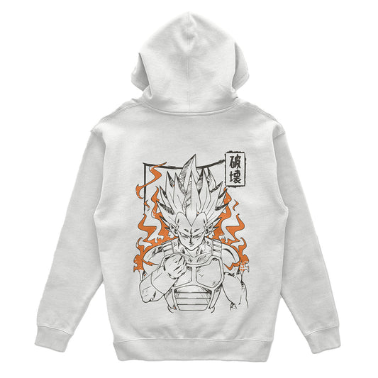 Vegeta x White Hoodie