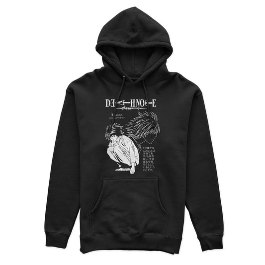 L x Death Note B&W Hoodie