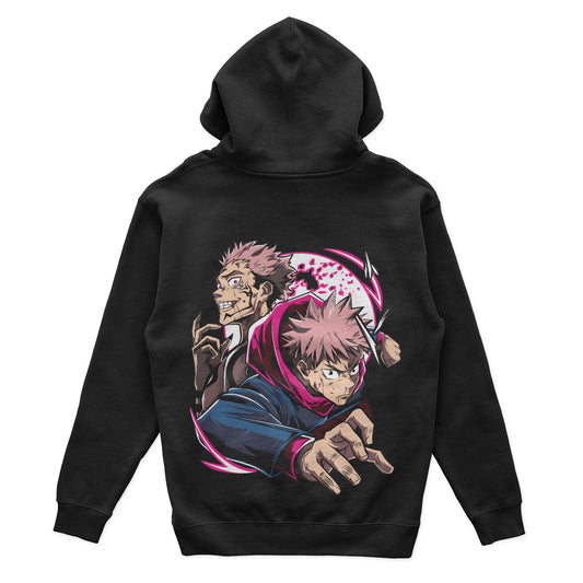 Yuji x Sukuna x Pink Hoodie